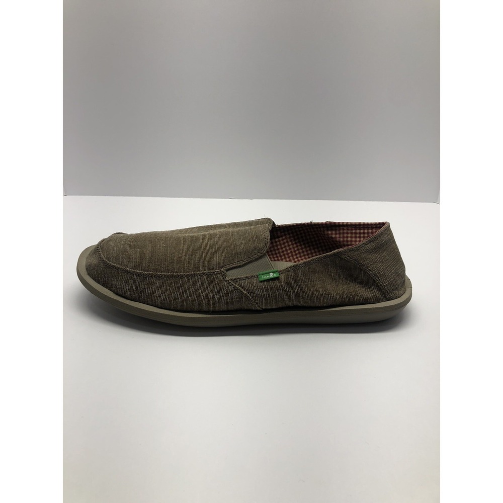 Sanuk Men's Vice Comfort Slip On Casual Shoe Loafer Brown Vintage 14 Mens New - Picture 1 of 6